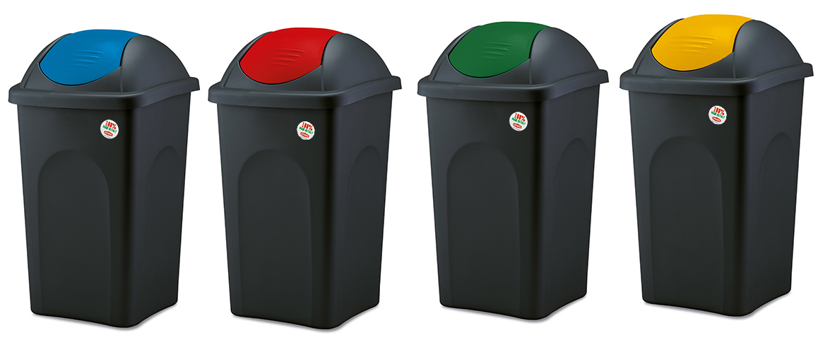 Resigilat 1 - cos gunoi multipat colectare selectiva - 60 litri